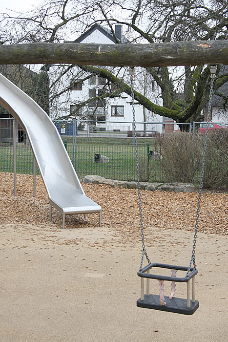 Auf der Wiese nebenan sind meist ein paar Schafe zu sehen.