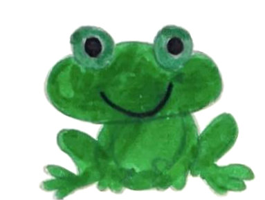 Zeichnung eines Frosches
